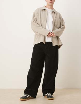 Asos Design Oversized Baggy Pants In Black