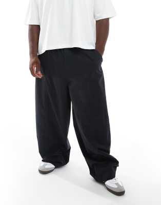 Asos Design Oversized Baggy Pants In Black