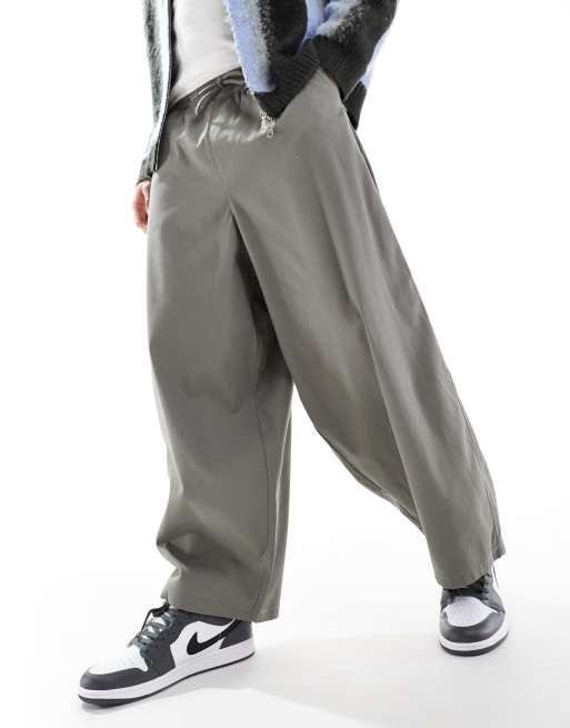 ASOS DESIGN oversized baggy pants in gray | ASOS