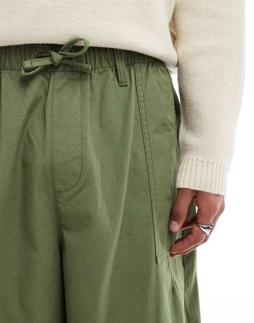 ASOS DESIGN oversized baggy pants in khaki | ASOS