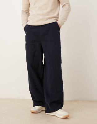 Asos Design Oversized Baggy Chino Pants In Black
