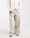 [ASOS DESIGN] ASOS DESIGN oversized baggy pants in stone-Neutral XS STONE