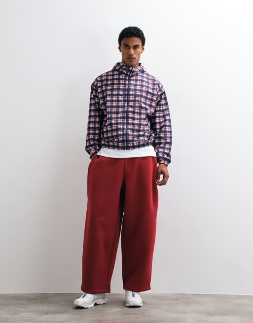 ASOS DESIGN oversized ballon met zijplooi in rood polykatoen, 2 van 5