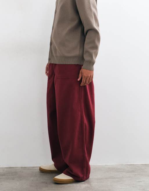 ASOS DESIGN oversized ballonbroek met wassing in bessenkleur, 2 van 5
