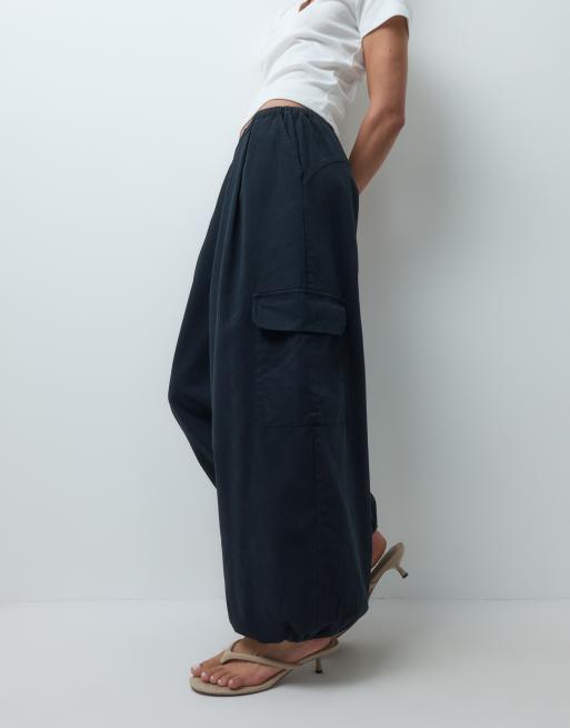 ASOS DESIGN oversized ballonbukser i sort, 5 af 5