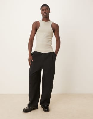 asos ASOS DESIGN oversized balloon joggers black