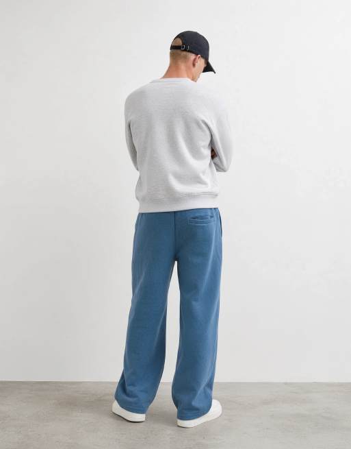 ASOS DESIGN oversized balloon joggers met acid wash in blauw, 8 van 9