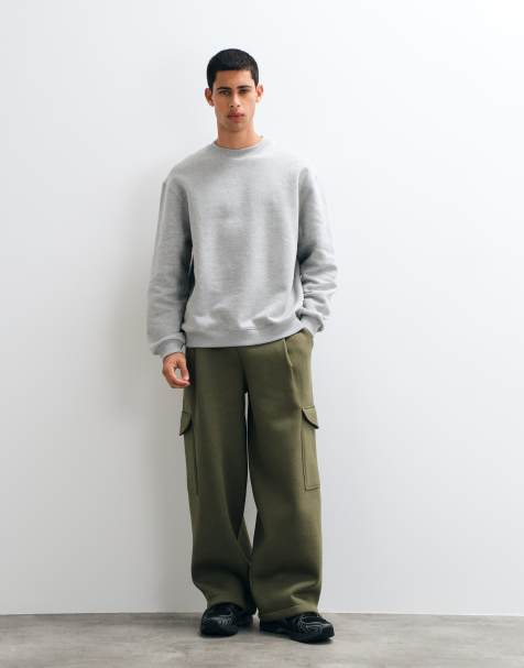 ASOS DESIGN oversized balloon-joggingbukser med læg og cargolomme i polybomuld - view 1