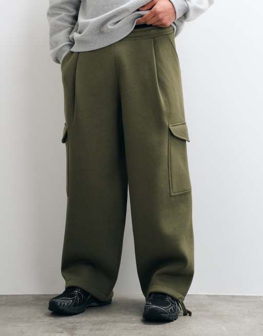 ASOS DESIGN oversized balloon-joggingbukser med læg og cargolomme i polybomuld, 3 af 5