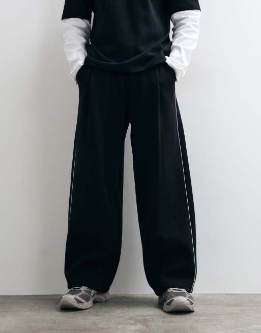 ASOS DESIGN oversized balloon-joggingbukser med læg og piping i polybomuld, 5 af 5