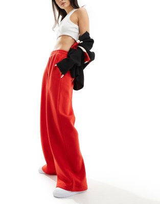 Asos Design Oversized Balloon Leg Sweatpants In Red