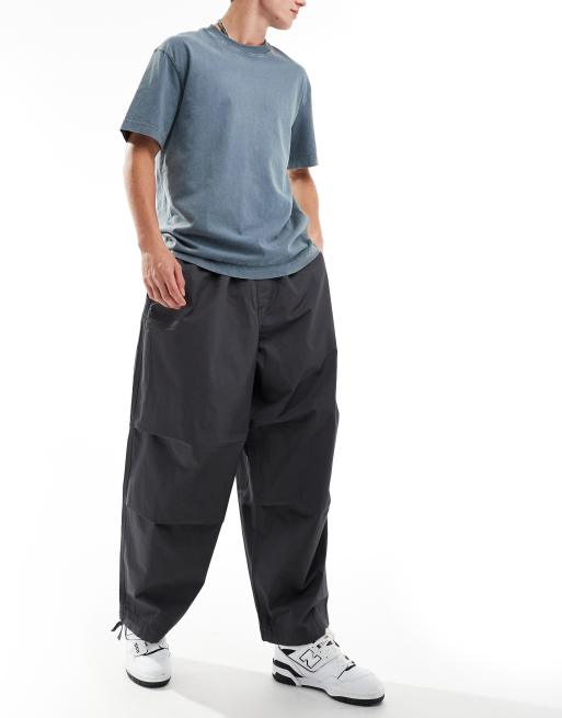 ASOS DESIGN oversized balloon parachute pants in charcoal | ASOS