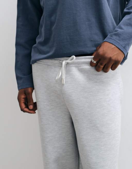 ASOS DESIGN oversized balloon scuba-style fabric jogger in grey, 3 of 5