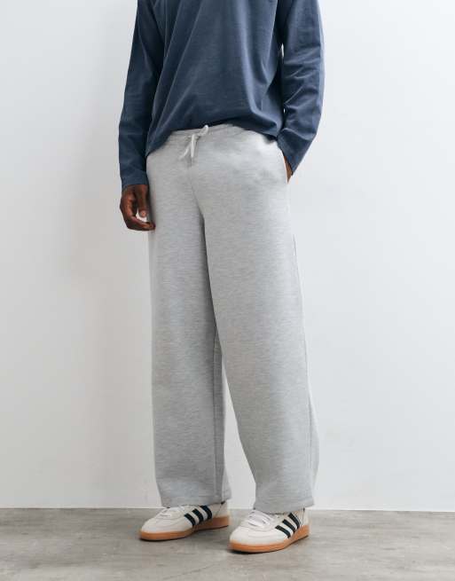 ASOS DESIGN oversized balloon scuba-style fabric jogger in grey, 4 of 5