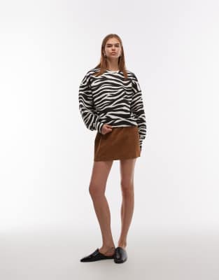 Asos Design Oversized Balloon Sleeve Scuba-style Fabric Sweatshirt In Black