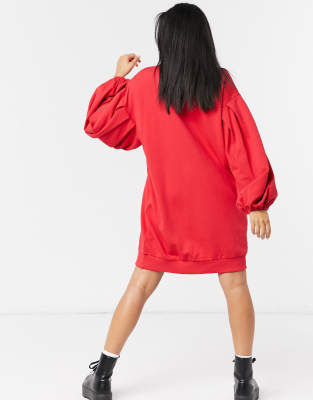 red hoodie dress