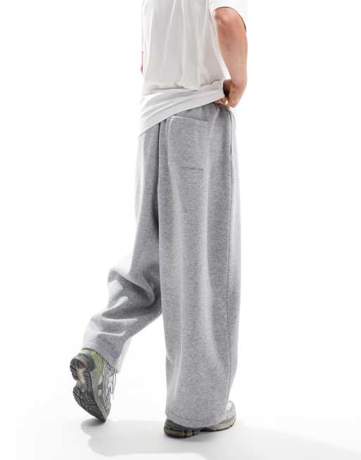 ASOS DESIGN oversized balloon sweatpants in gray heather | ASOS
