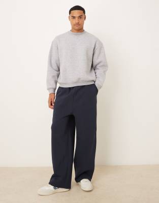 Asos Design Oversized Balloon Sweatpants In Blue