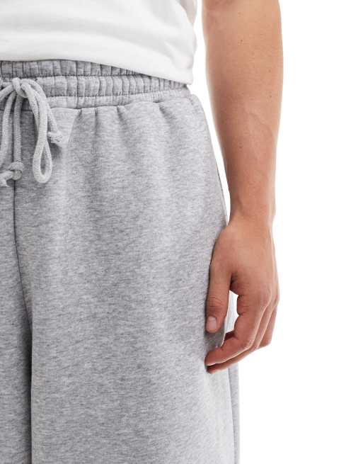 ASOS DESIGN oversized balloon jogger in grey marl