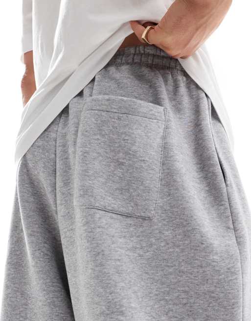 ASOS DESIGN oversized balloon jogger in grey marl