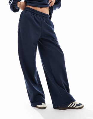 ASOS DESIGN oversized barrel leg sweatpants in navy - part of a set