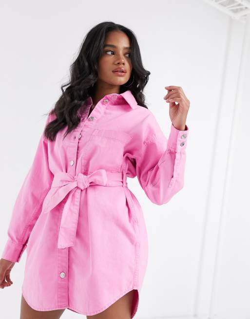 Pink shop oversized dress