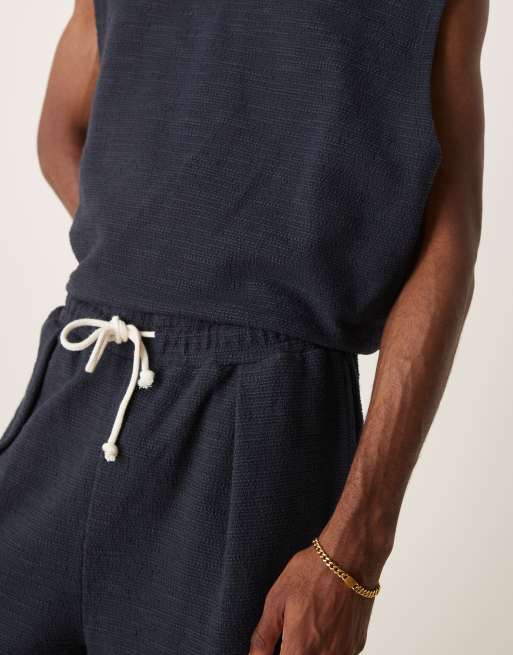ASOS DESIGN oversized bermuda shorts in navy