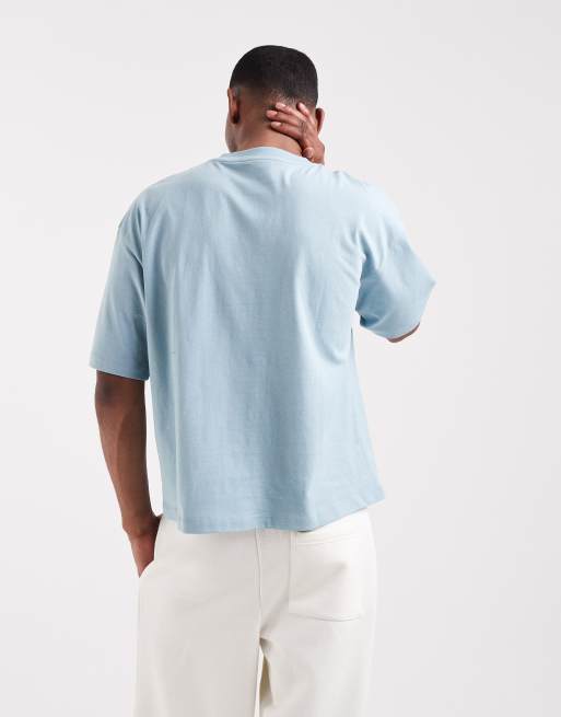 ASOS DESIGN - Oversized blå T-shirt med tennisgrafik i firkantet pasform, 5 af 5