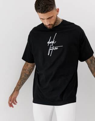 asos black t shirt mens