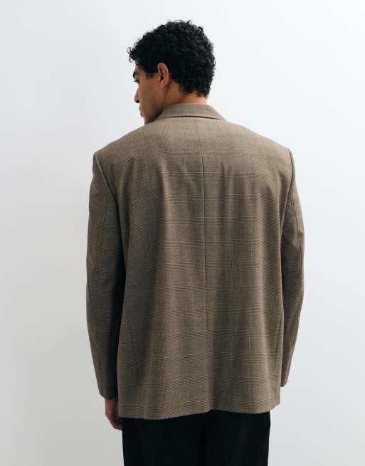 ASOS DESIGN oversized blazer i brunt tern, 5 af 5