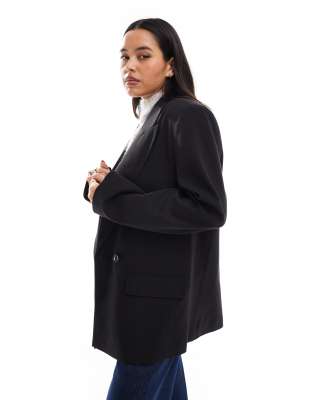 ASOS DESIGN oversized blazer in black