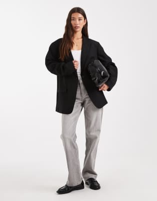 Asos Design Oversized Blazer In Black