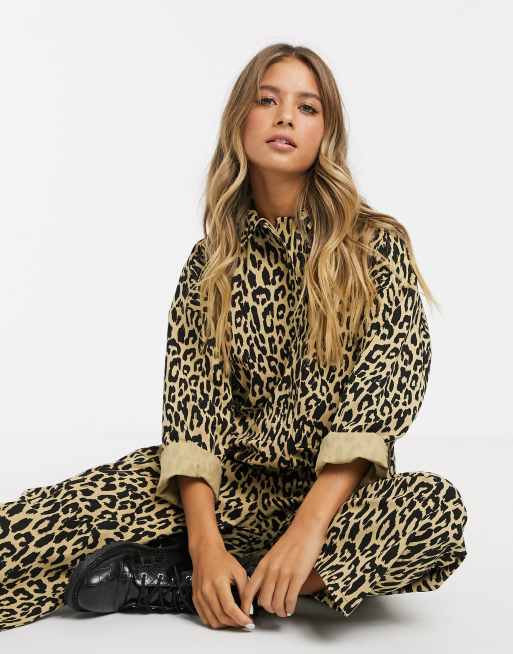 Asos store leopard jumpsuit