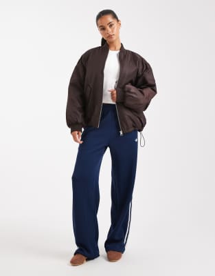 Asos Design Oversized Bomber Jacket In Gold