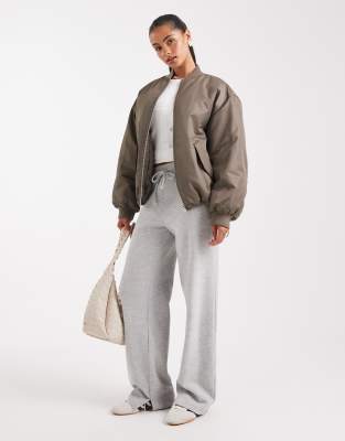 Asos Design Oversized Bomber Jacket In Gold