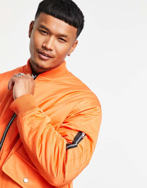 Asos orange shop jacket