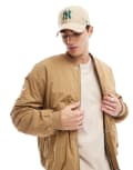 [ASOS DESIGN] ASOS DESIGN oversized bomber jacket in tan-Brown XS TAN