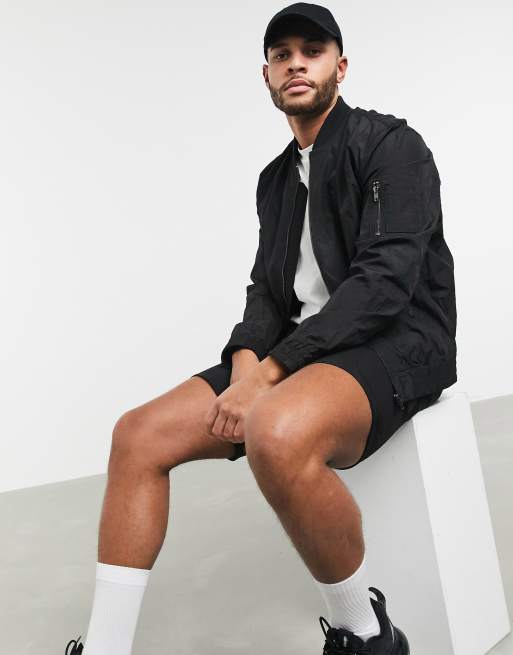 Bomber jacket hotsell with shorts