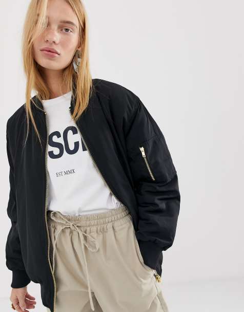 ASOS DESIGN oversized bomber jacket
