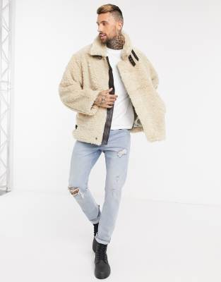 stone aviator jacket