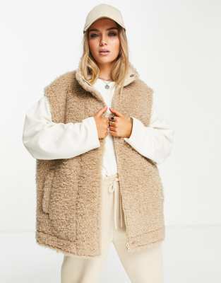 Manteau discount moumoute camel