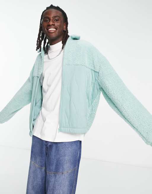 Oversized on sale borg jacket