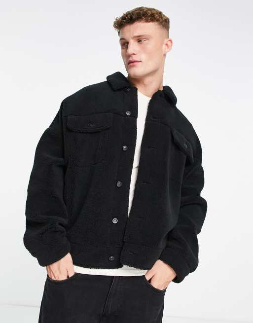 Asos mens hotsell borg jacket