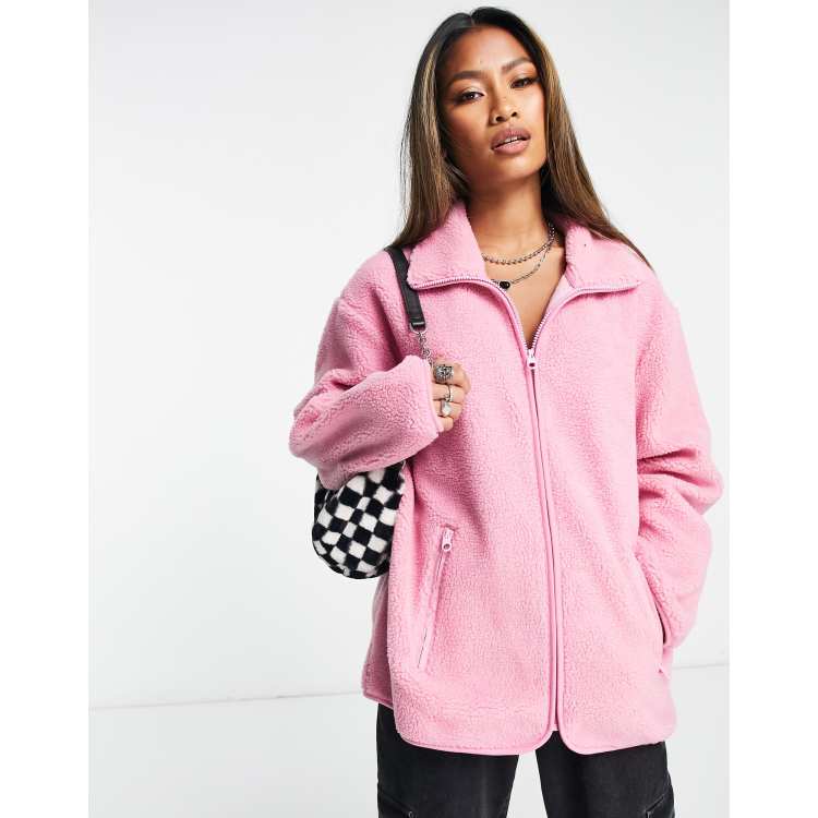 Pink 2025 fleece womens