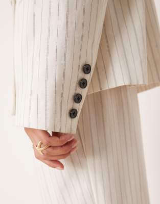 Asos Design Oversized Boxy Blazer In White