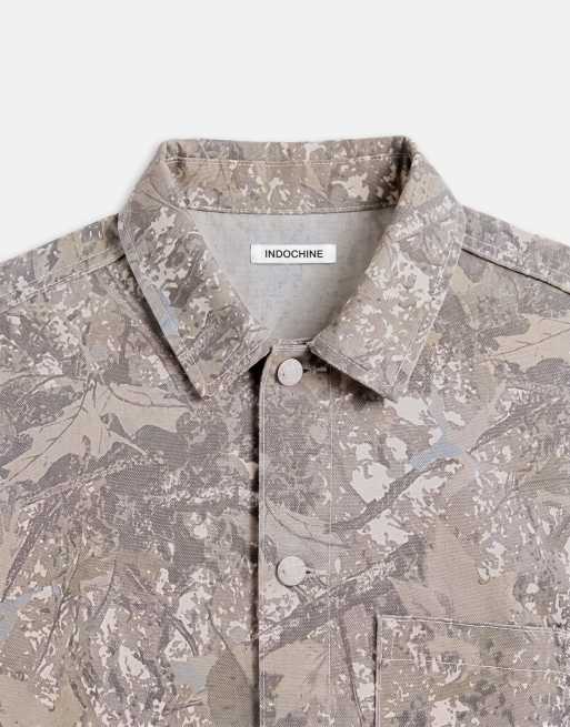 ASOS DESIGN oversized boxy canvas jacket in camo print, 9 of 9