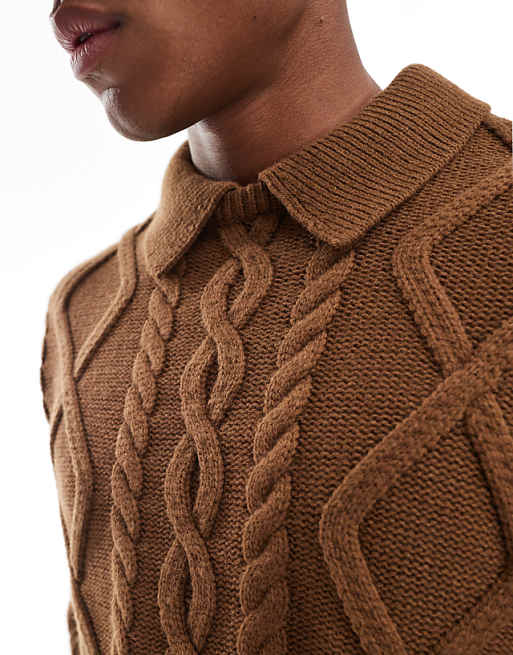 ASOS DESIGN oversized boxy fit heavyweight knitted wool mix ASOS DESIGN oversized boxy fit heavyweight knitted wool mix