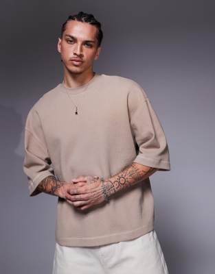 [DRAW FIT] WAFFLE HELYNECK HALF Tシャツ★3色 draw-fit