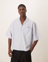 ASOS DESIGN retro frame square sunglasses with smoke lens in black