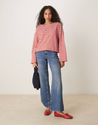 Asos Design Oversized Boxy T-shirt In Multi